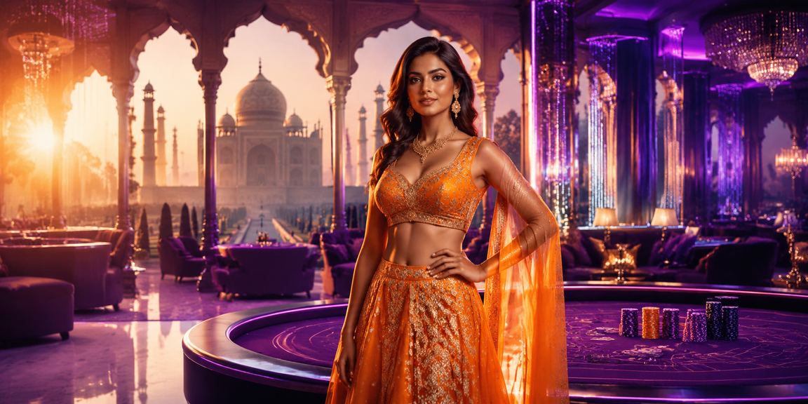 Andar Bahar live casino game with visually rich Indian theme